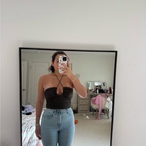 Elegant green  Halter Top